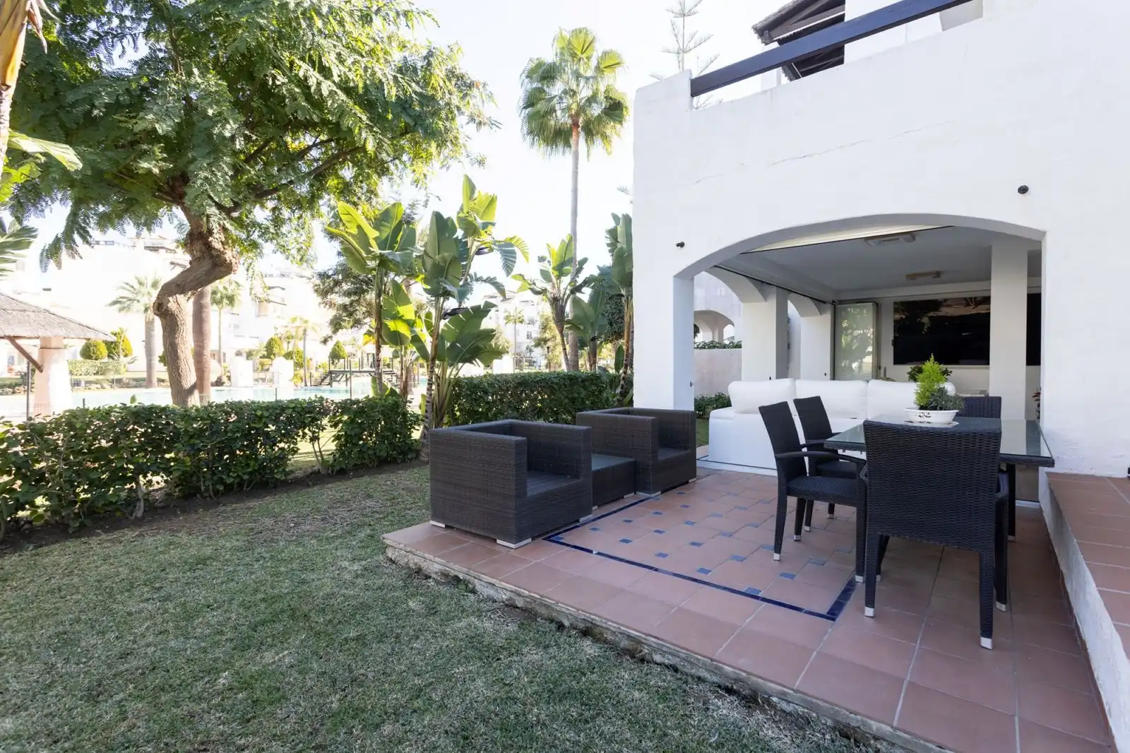 Terraza de Piso en venta en Marbella con Aire acondicionado, Terraza y Amueblado