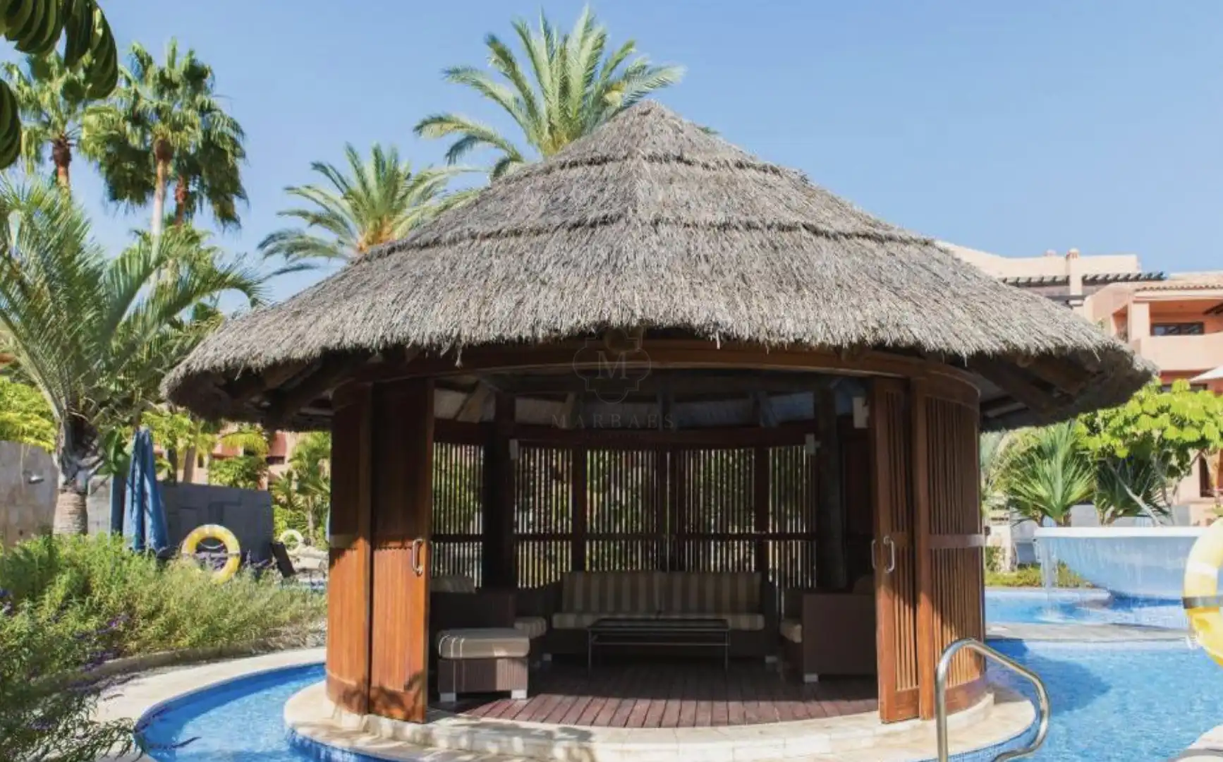 Jardín de Apartamento en venta en Estepona con Aire acondicionado, Terraza y Piscina