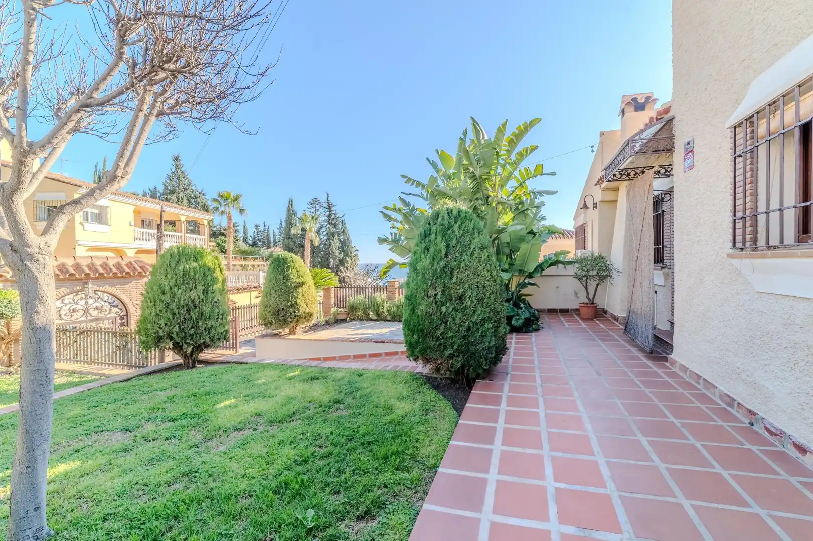 Garden of Houses for sale in Rincón de la Victoria  with Air Conditioner, Terrace and Storage room