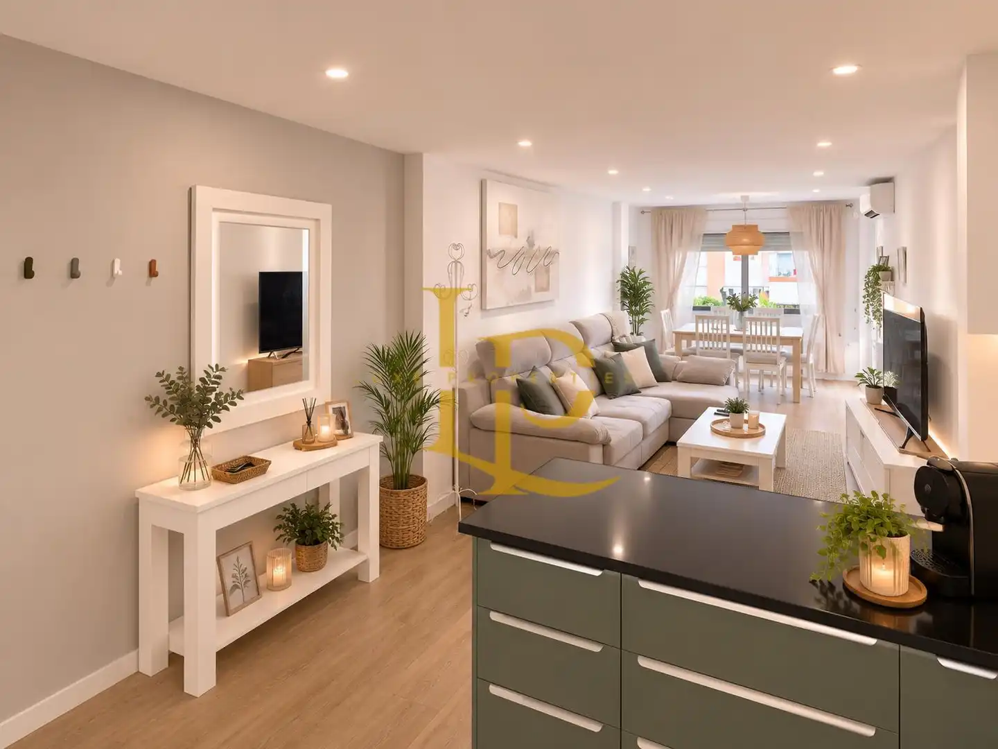 Sala de estar de Piso en venta en Rubí con Aire acondicionado, Calefacción y Parquet