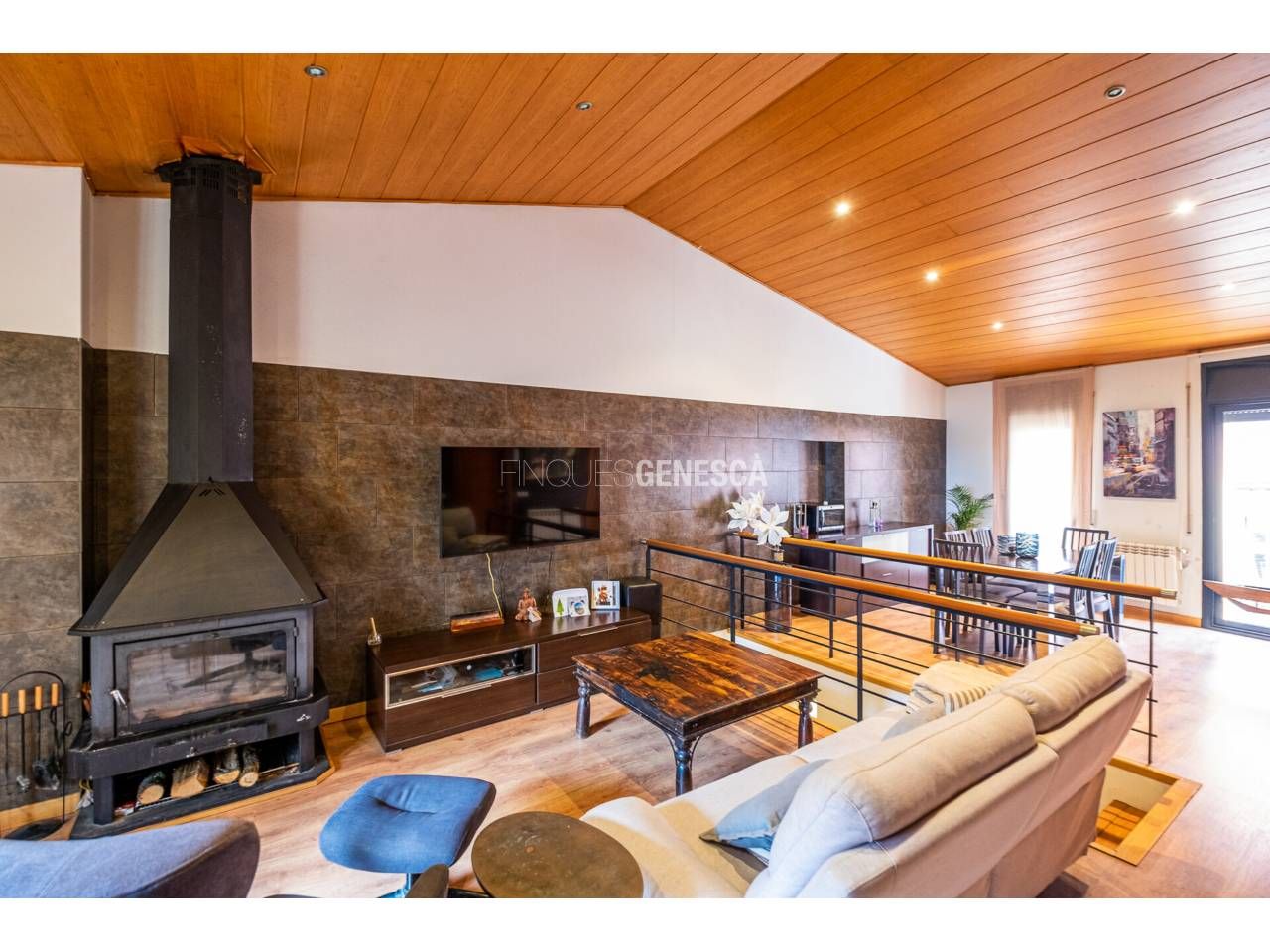 Wohnzimmer von Wohnung zum verkauf in Matadepera mit Heizung, Parkett und Terrasse