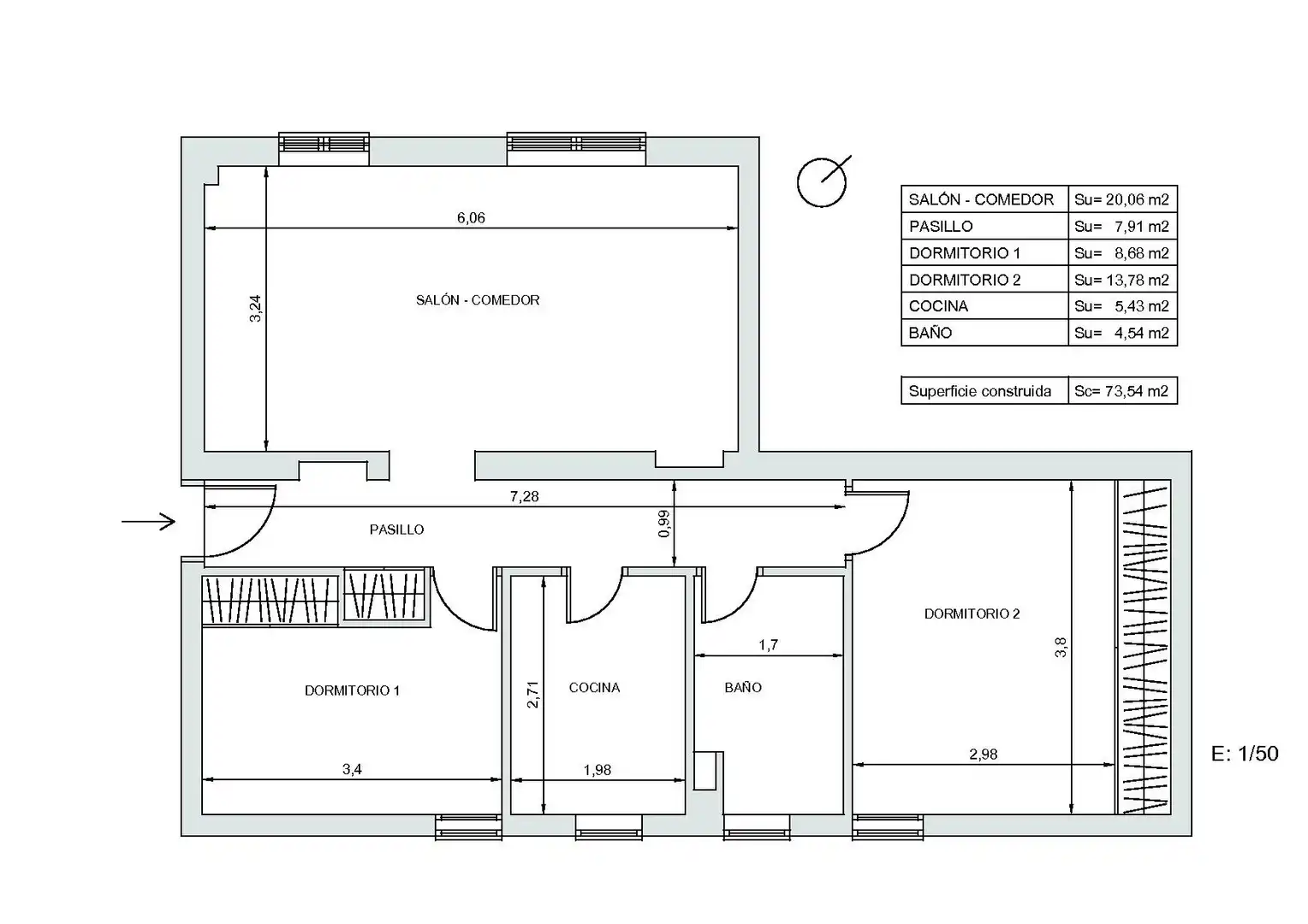 Piso con ascensor en venta en Paseo de las Acacias, imagen 38
