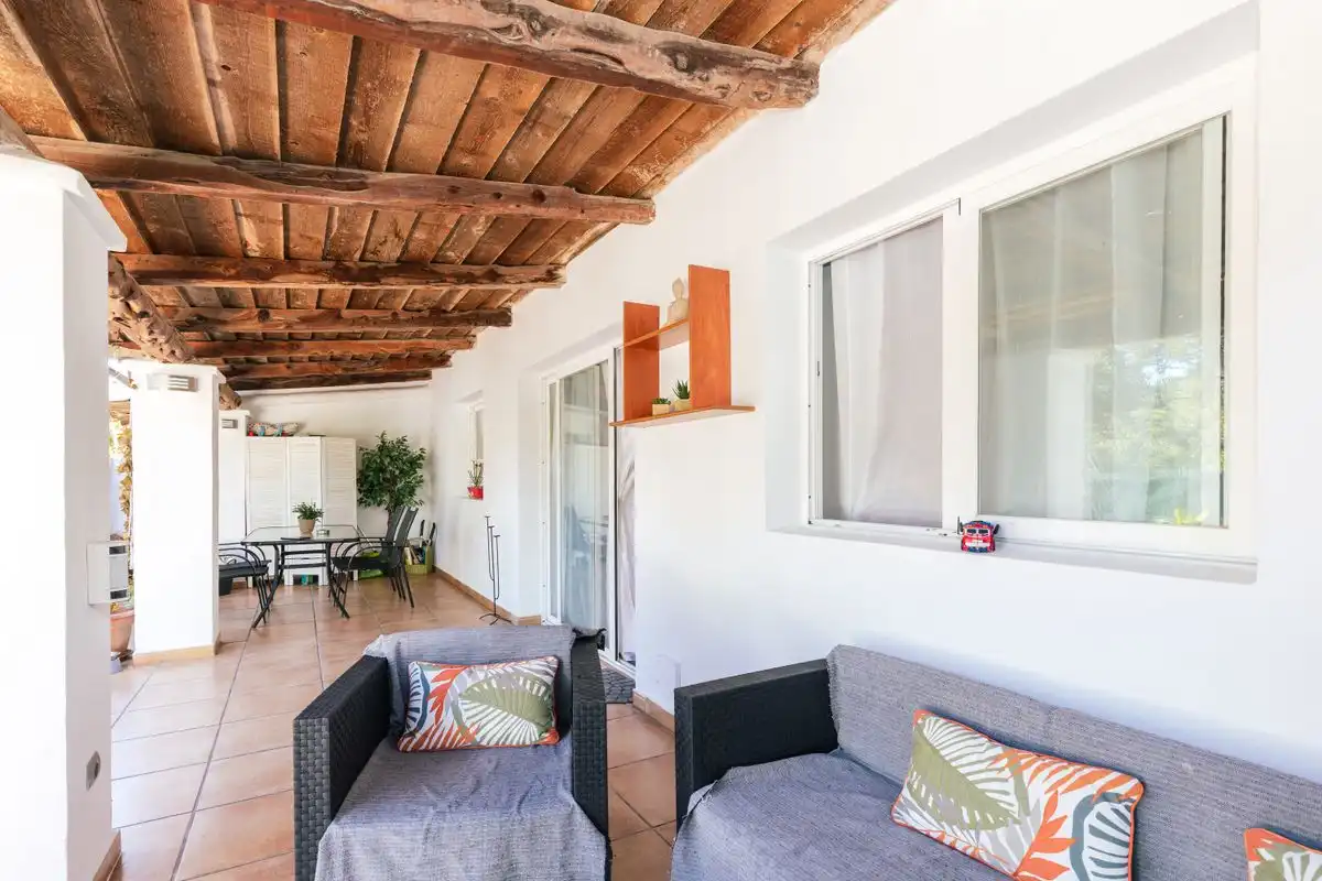 Terraza de Casa adosada en venta en Sant Josep de sa Talaia con Aire acondicionado, Calefacción y Jardín privado