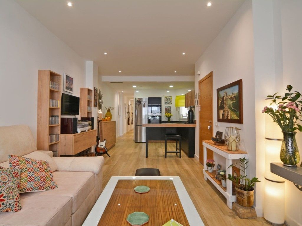 Living room of Flat for sale in Fuengirola  with Air Conditioner, Terrace and Furnished