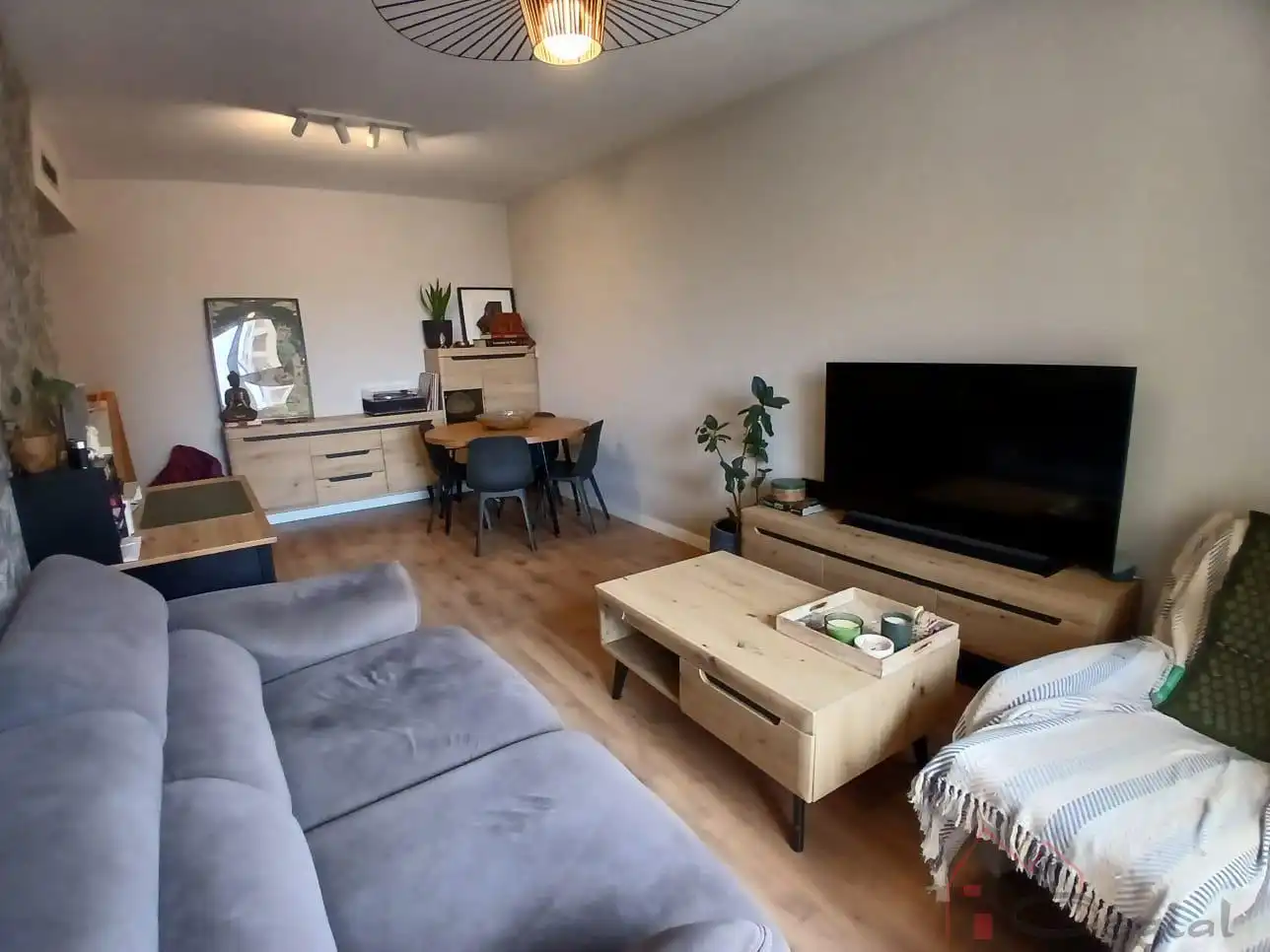 Living room of Flat for sale in Alcàsser  with Air Conditioner, Parquet flooring and Storage room