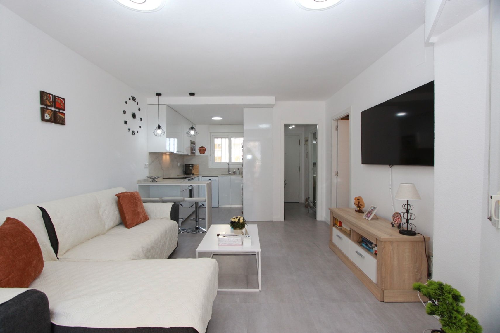 Living room of Apartment for sale in Calpe / Calp  with Air Conditioner, Terrace and Swimming Pool