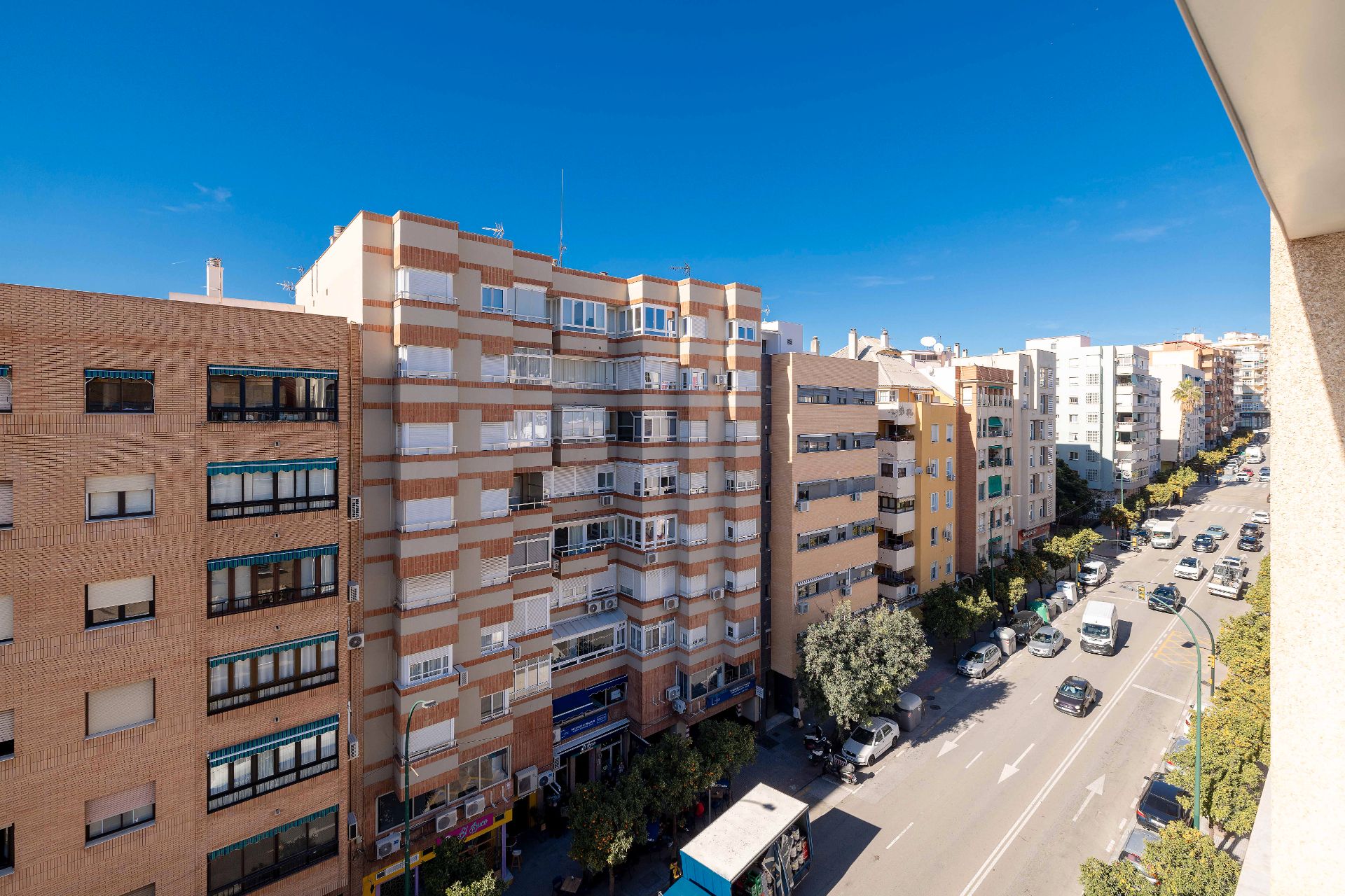 Exterior view of Flat for sale in Málaga Capital  with Air Conditioner, Parquet flooring and Furnished