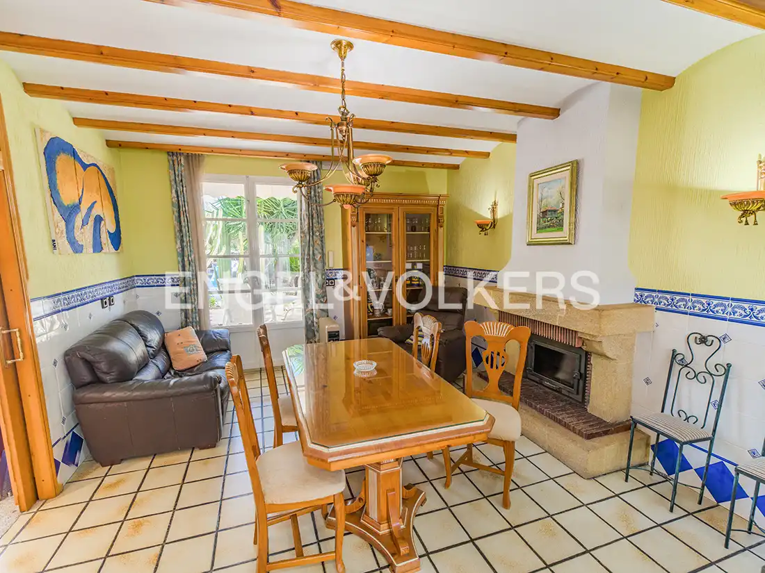 Dining room of Houses for sale in San Vicente del Raspeig / Sant Vicent del Raspeig  with Air Conditioner, Heating and Private garden