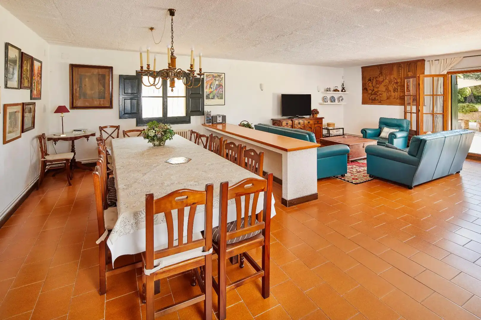 Comedor de Finca rústica en venta en Cassà de la Selva con Jardín privado, Terraza y Trastero