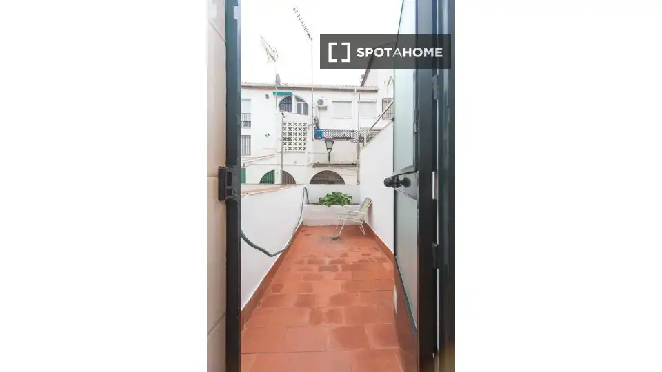 Terraza de Piso de alquiler en Granada con Aire acondicionado, Calefacción y Amueblado