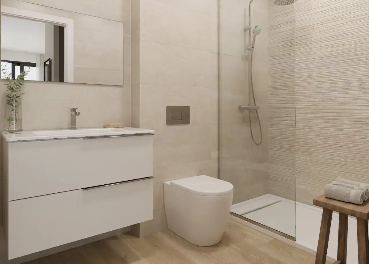 Baño de Apartamento en venta en Torrox con Calefacción, Jardín privado y Terraza