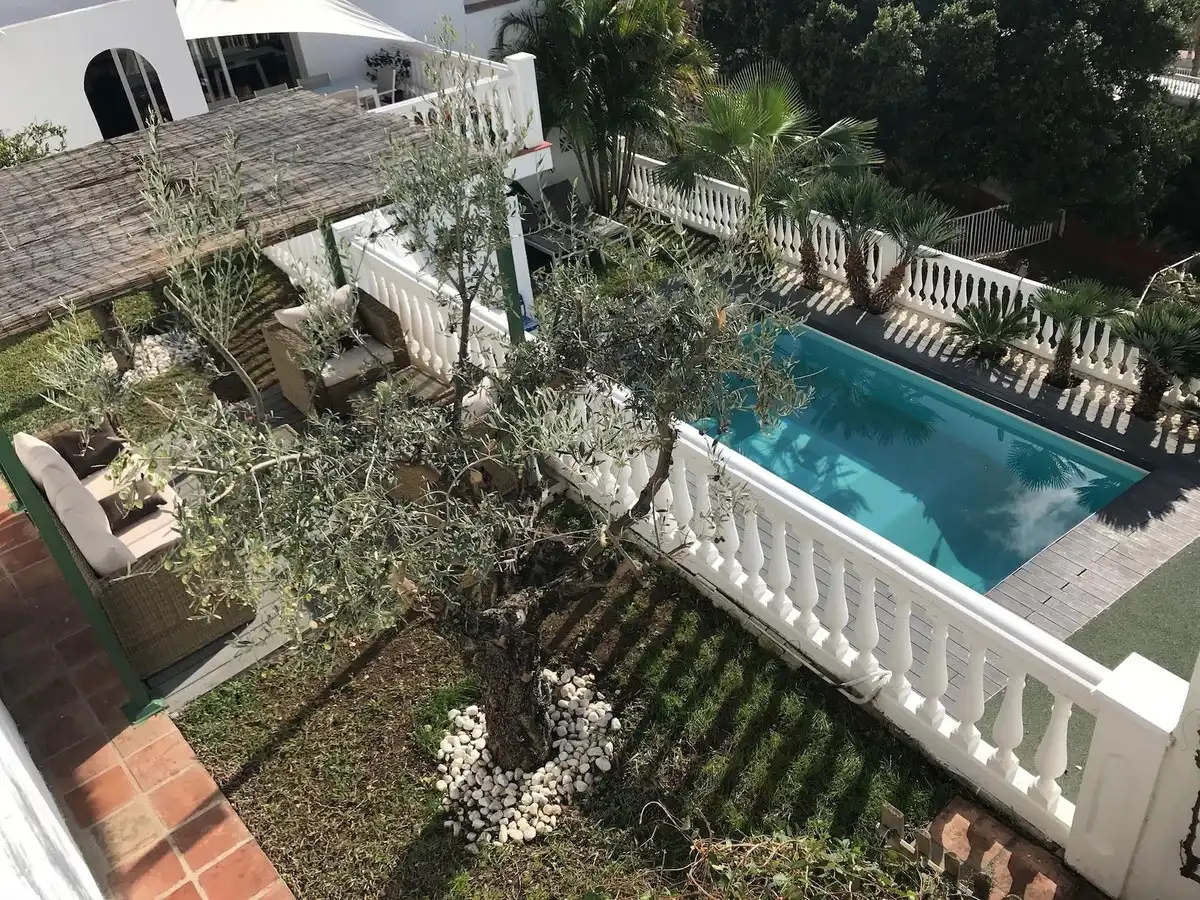 Terrassa de Casa adosada en venda en Mijas amb Jardí privat, Terrassa i Piscina