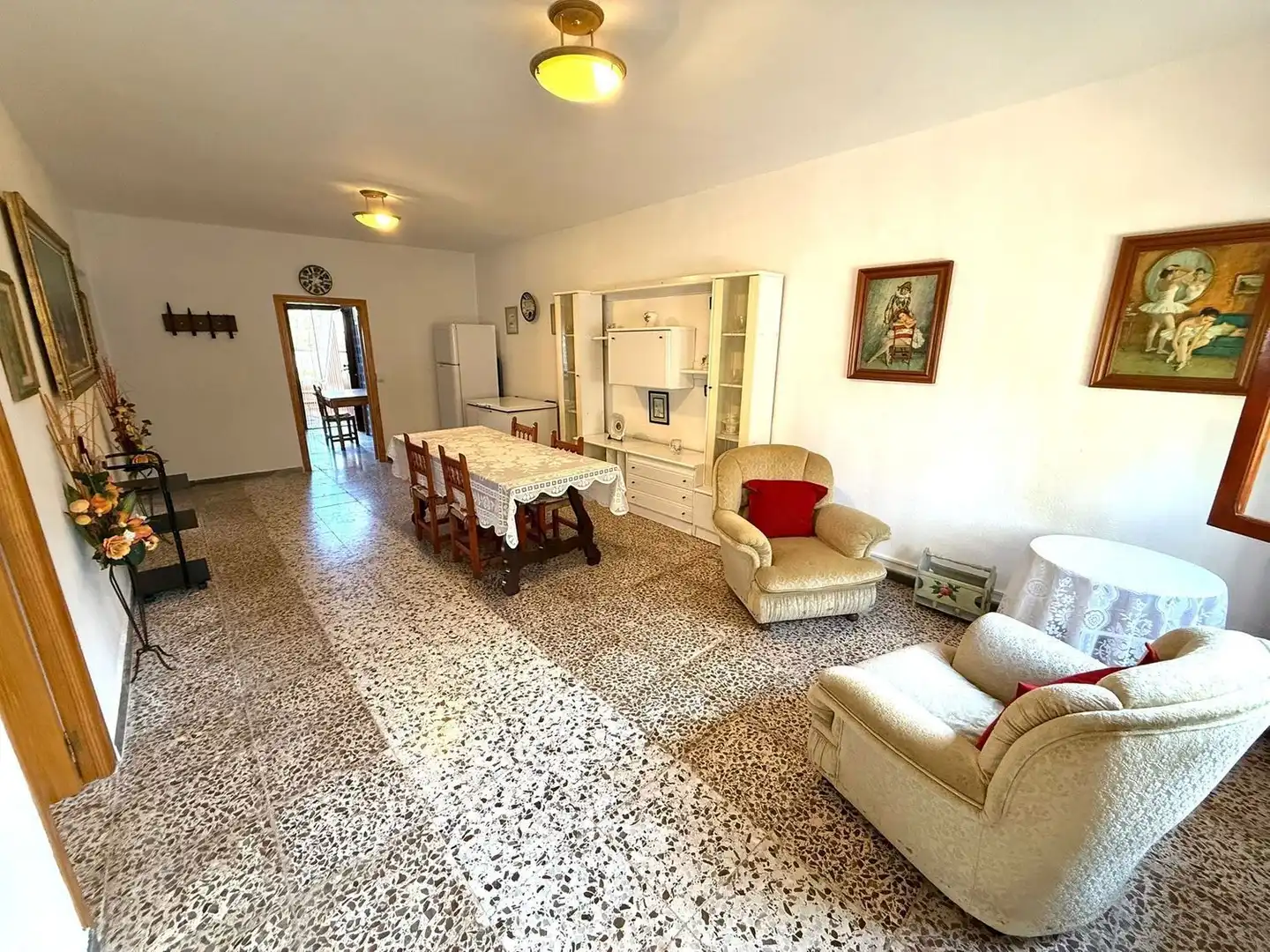 Wohnzimmer von Einfamilien-Reihenhaus zum Verkauf in Pulpí mit Heizung, Terrasse und Abstellraum