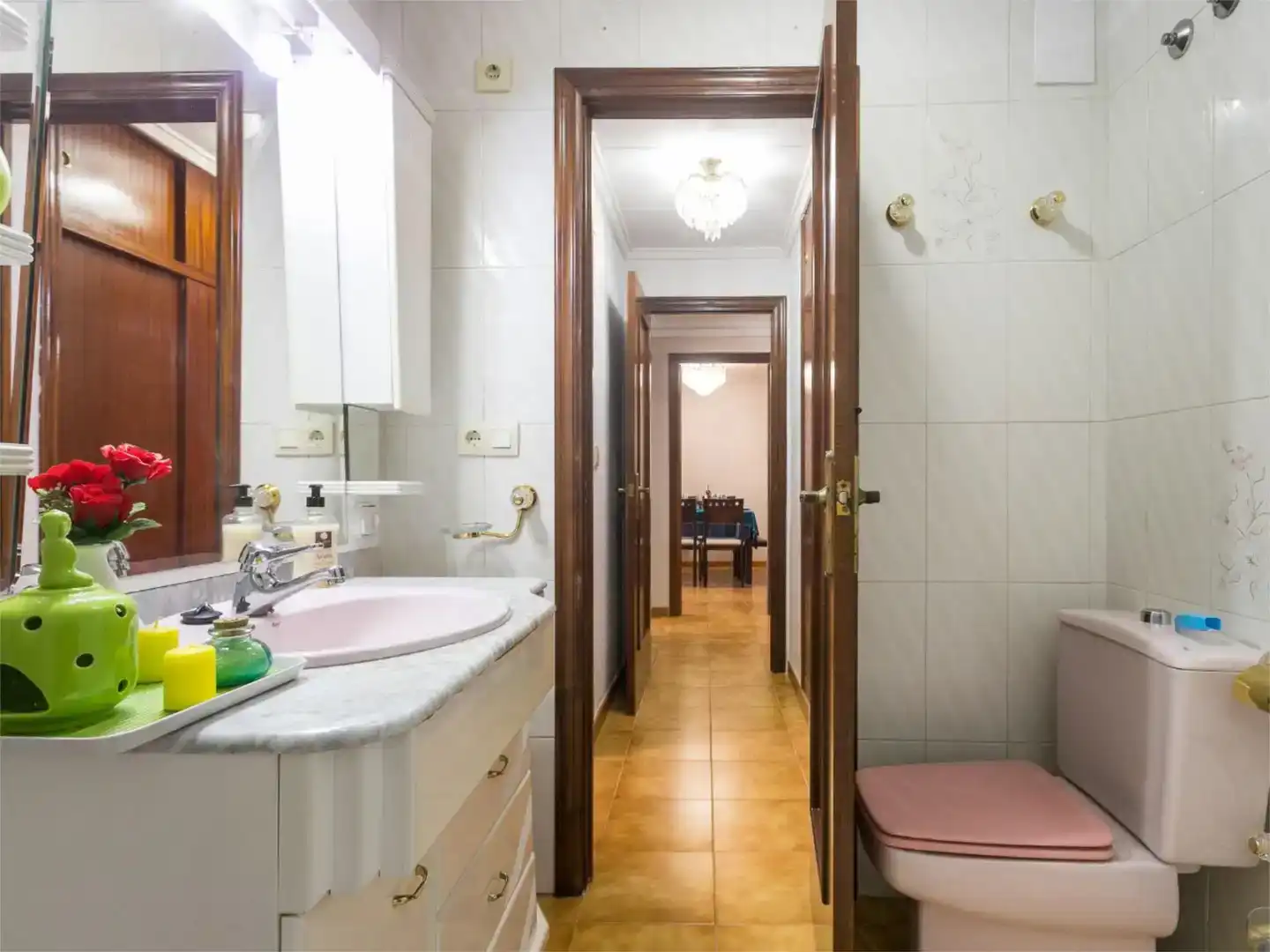 Bany de Apartament en venda en Santa Pola amb Aire condicionat, Jardí privat i Piscina