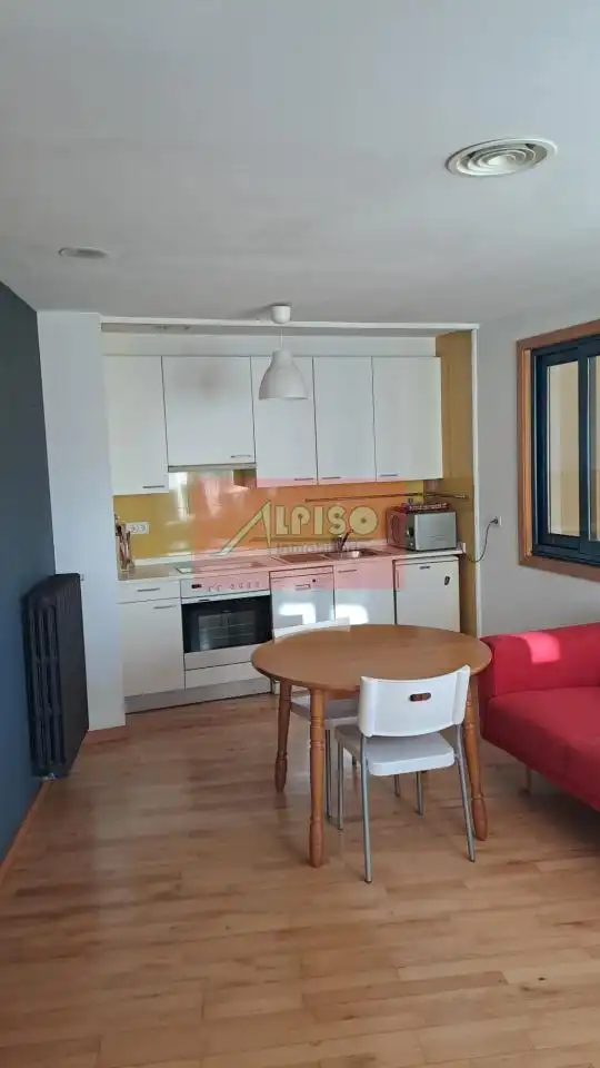 Cocina de Apartamento de alquiler en Ourense Capital  con Calefacción, Parquet y Amueblado