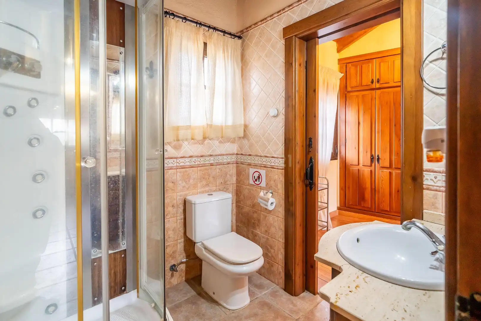 Baño de Casa o chalet de alquiler en Mijas con Aire acondicionado, Jardín privado y Trastero