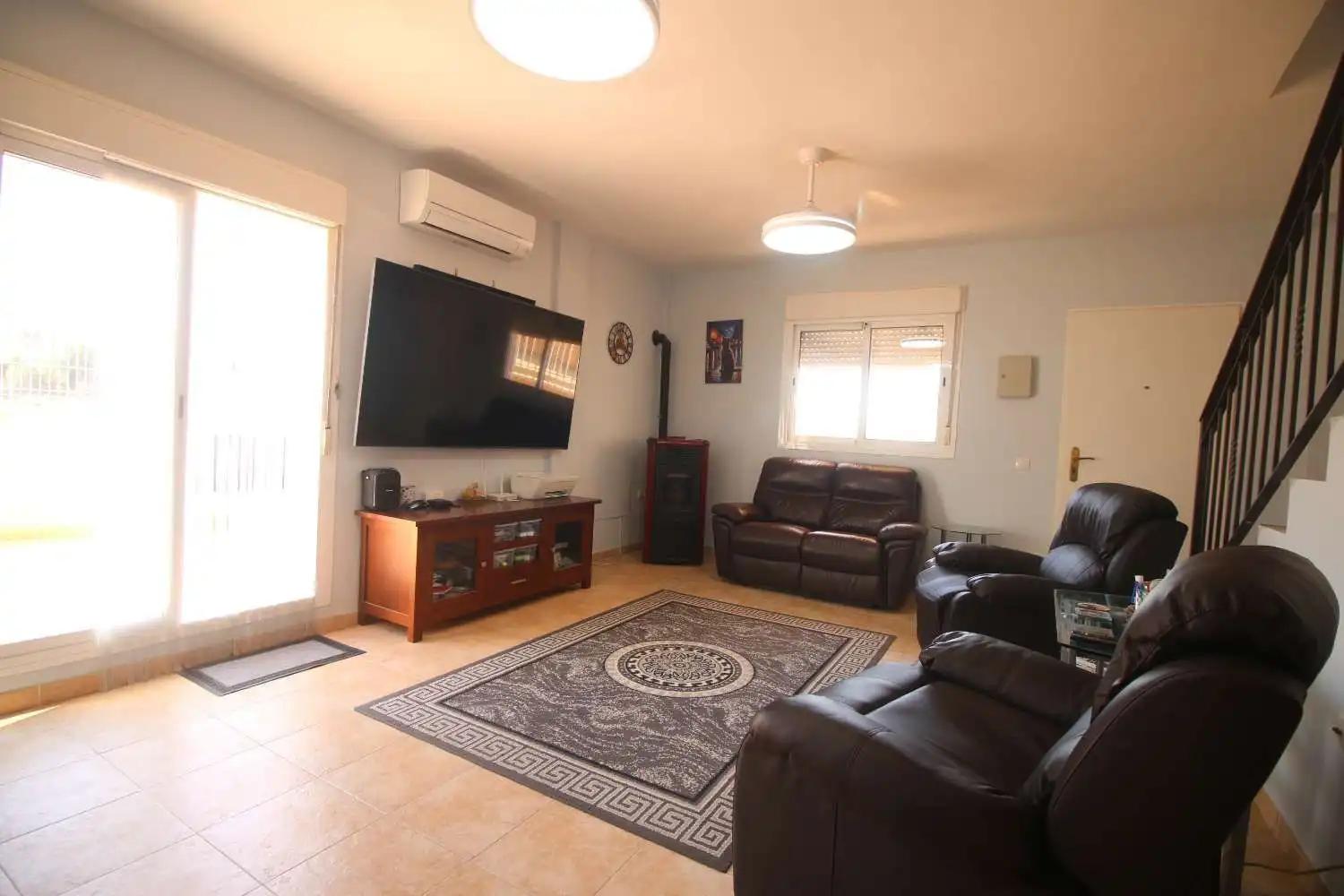 Sala de estar de Casa adosada en venta en Cuevas del Almanzora con Aire acondicionado, Terraza y Piscina