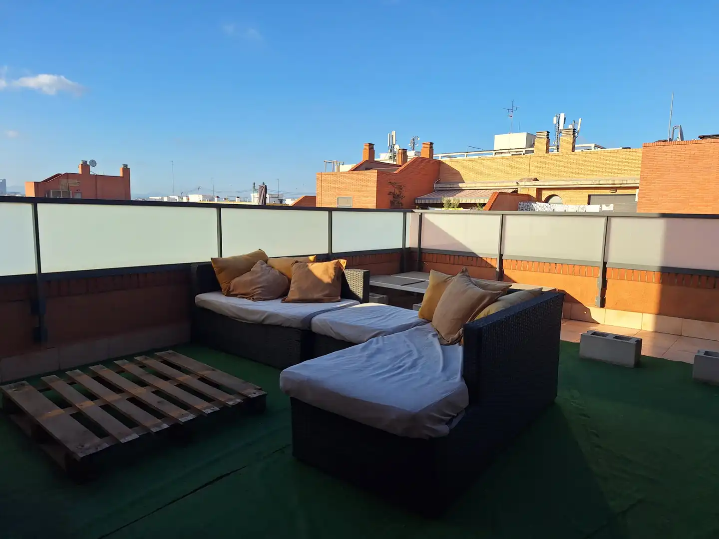 Terrasse von Dachboden zur Miete in Valencia mit Klimaanlage, Heizung und Terrasse