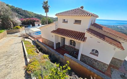 Exterior view of House or chalet for sale in Algarrobo  with Terrace, Swimming Pool and Alarm