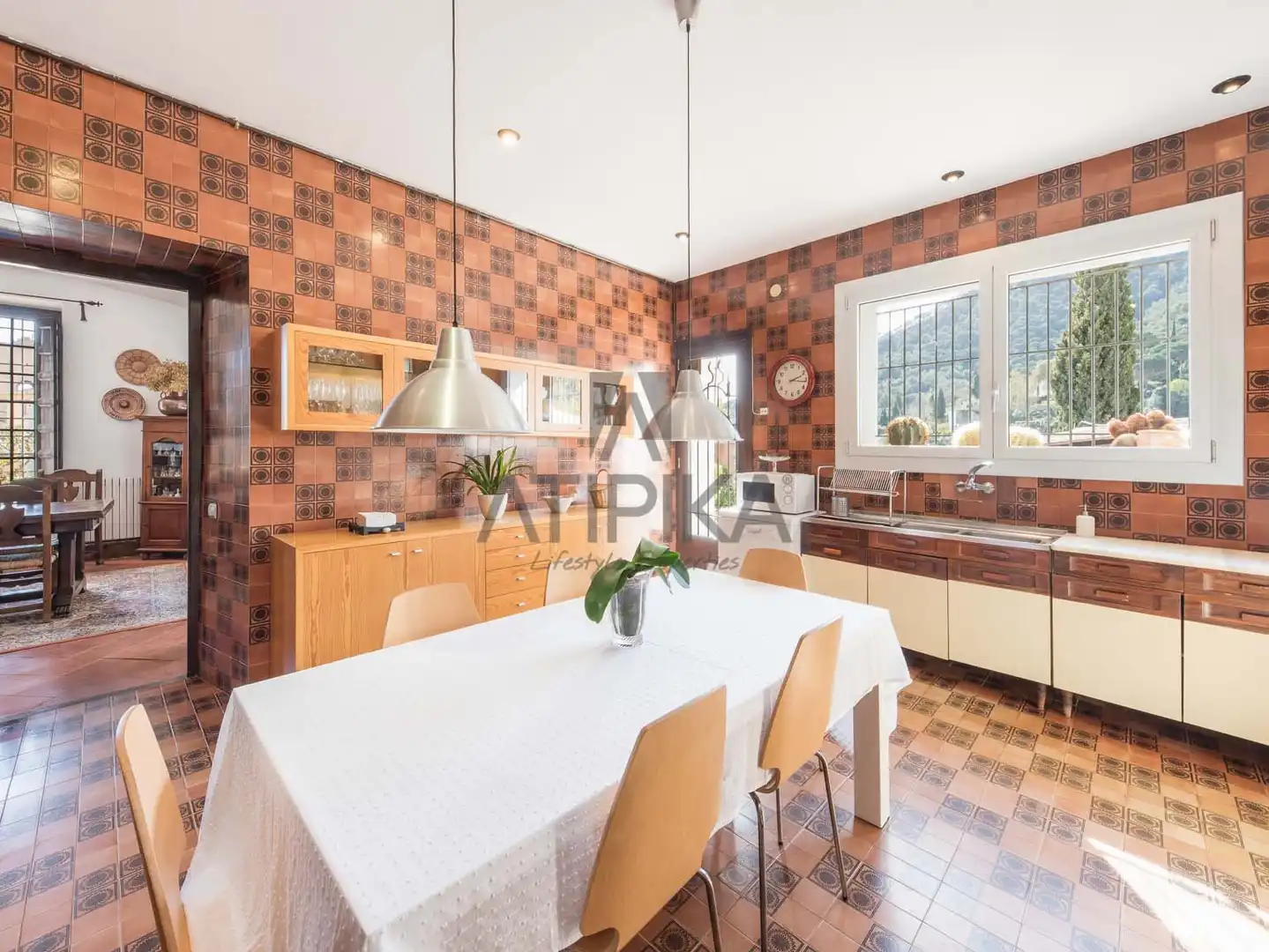 Cocina de Finca rústica en venta en Cabrera de Mar con Calefacción, Terraza y Trastero