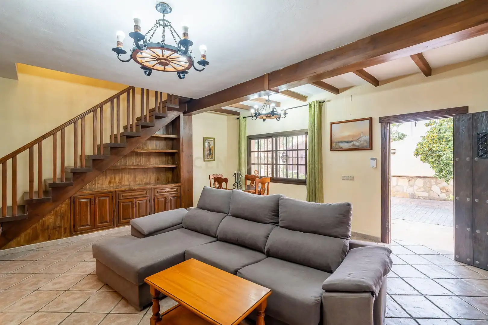 Sala de estar de Casa o chalet de alquiler en Mijas con Aire acondicionado, Jardín privado y Trastero