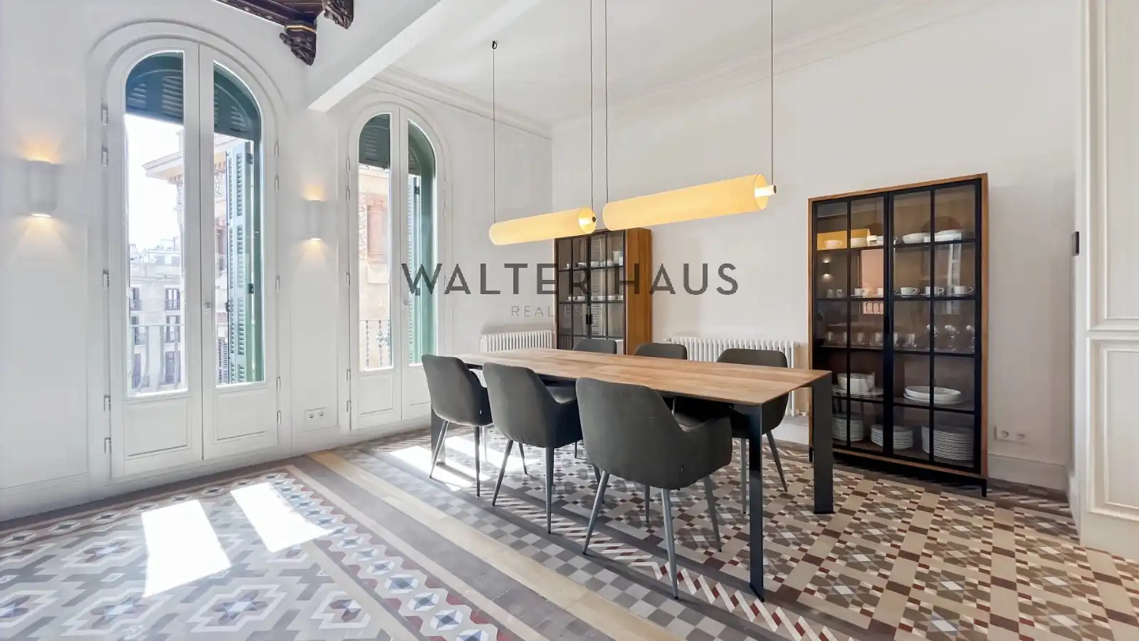 Comedor de Piso de alquiler en Barcelona con Aire acondicionado, Calefacción y Terraza