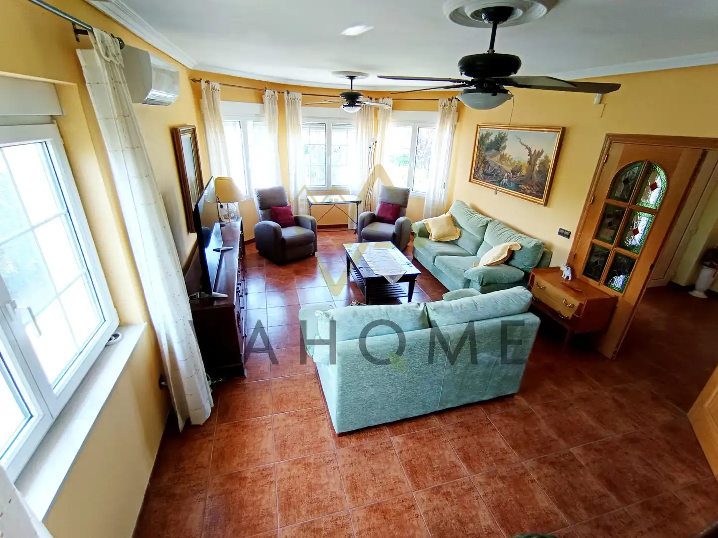 Sala de estar de Casa o chalet en venta en Pepino con Aire acondicionado, Calefacción y Jardín privado