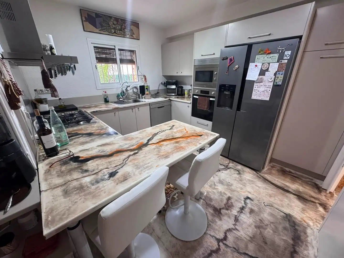Cuina de Casa o xalet en venda en Caldes de Malavella amb Aire condicionat, Calefacció i Jardí privat