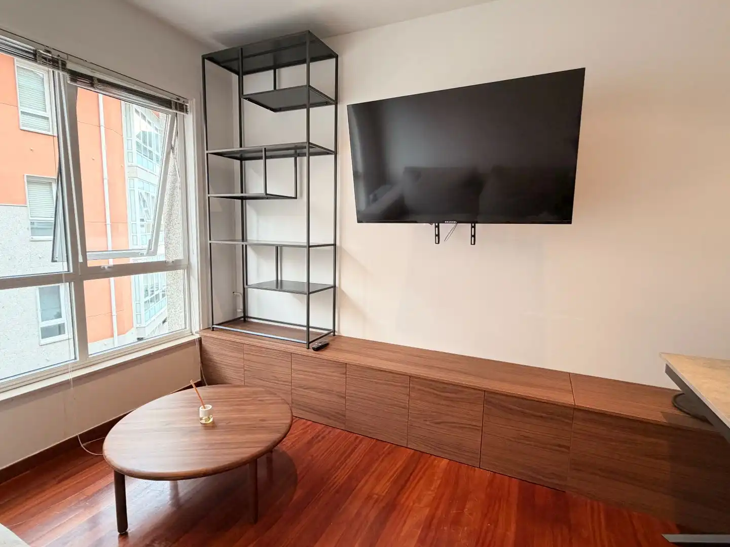 Sala de estar de Piso de alquiler en Oroso con Parquet, Amueblado y Horno
