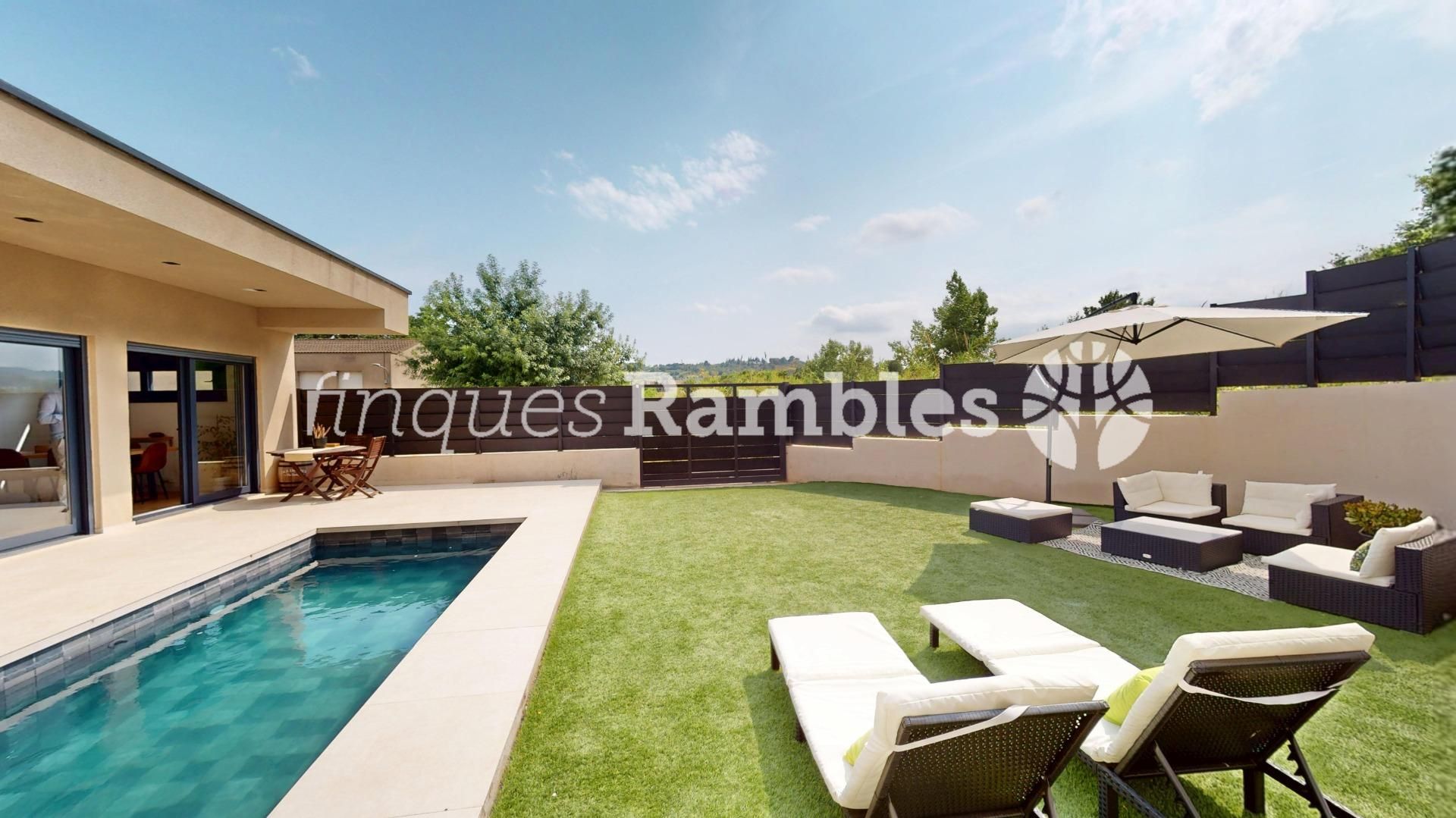 Terrassa de Casa o xalet en venda en Sant Pere de Riudebitlles amb Calefacció, Jardí privat i Piscina