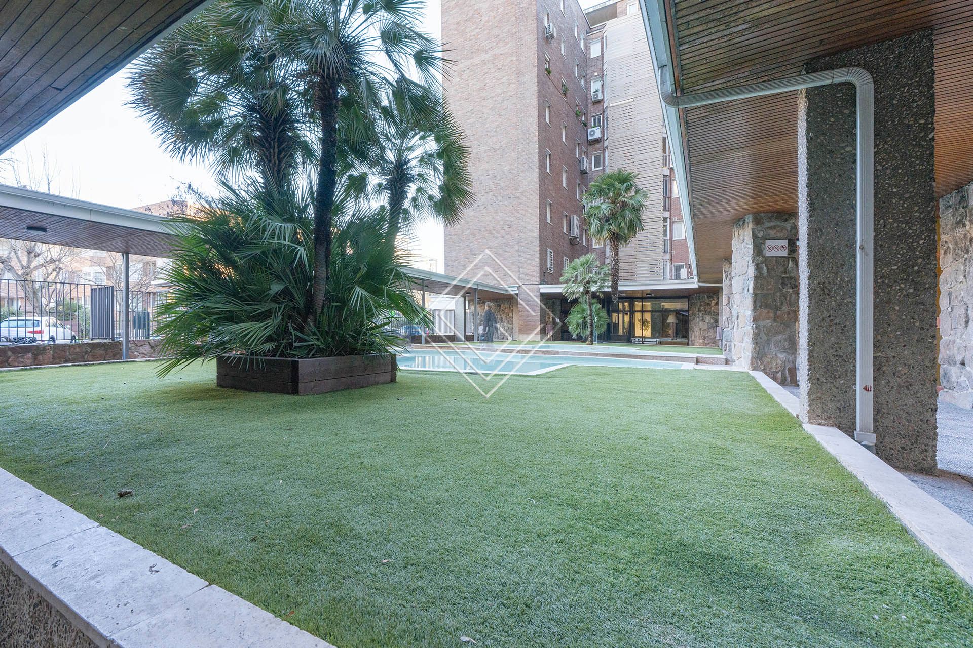 Garden of Flat for sale in  Madrid Capital  with Heating, Terrace and Community pool