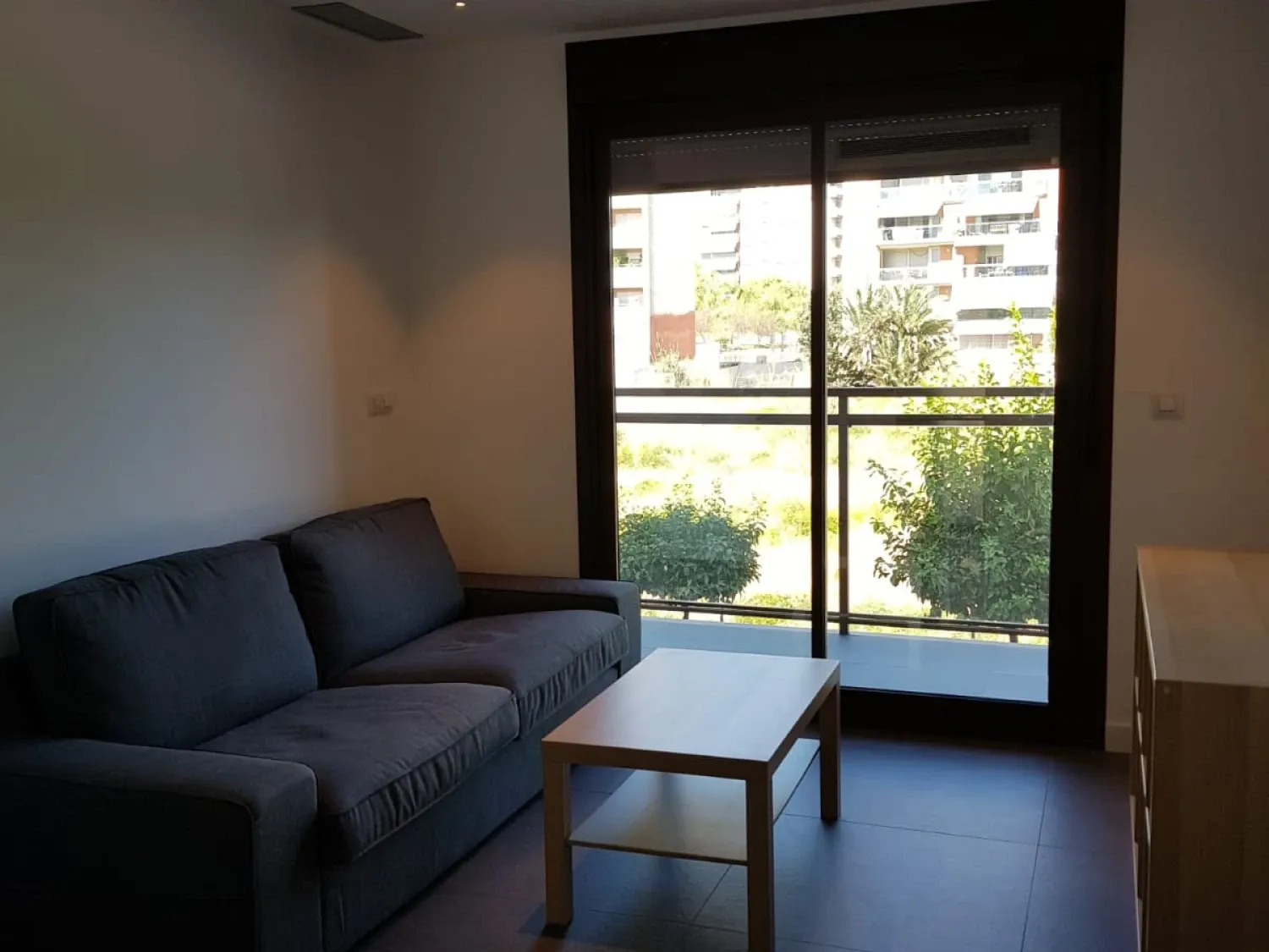 Living room of Apartment to rent in  Murcia Capital  with Air Conditioner, Furnished and Washing machine