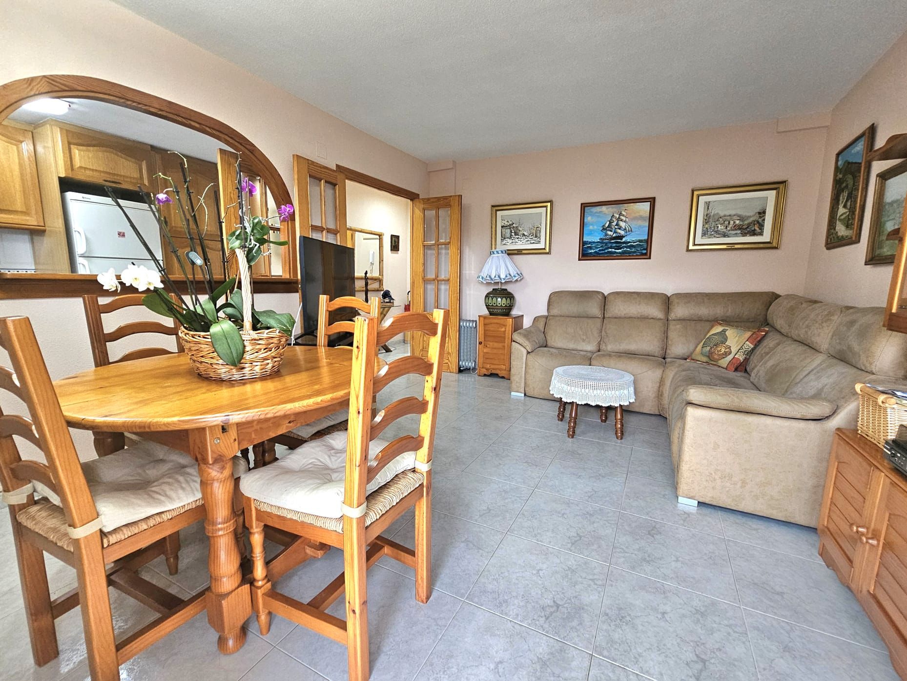 Living room of Flat for sale in Gandia  with Furnished and Balcony