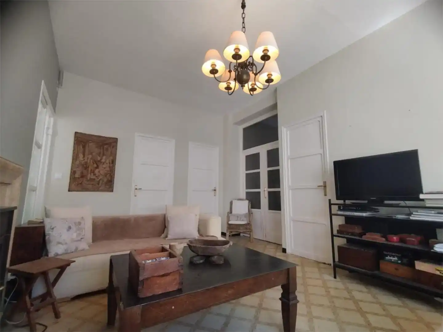 Wohnzimmer von Wohnung zur Miete in Jalance mit Klimaanlage, Möbliert und Waschmaschine