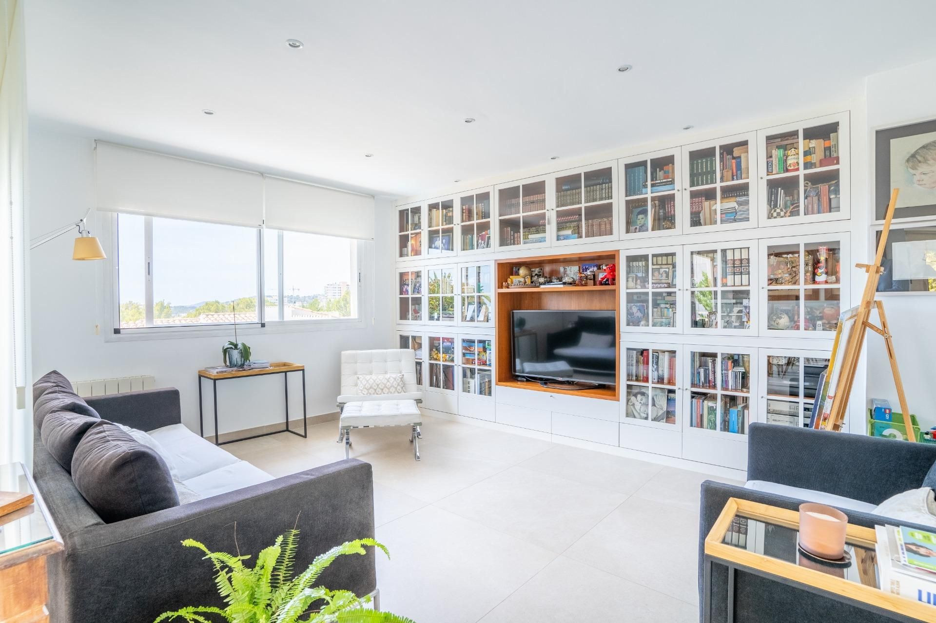 Sala d'estar de Dúplex en venda en  Palma de Mallorca amb Aire condicionat, Calefacció i Jardí privat