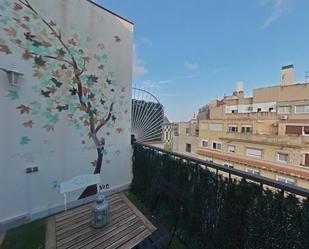 Balcony of Attic to rent in  Barcelona Capital  with Air Conditioner and Terrace