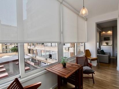 Balcony of Flat to rent in  Barcelona Capital  with Heating, Parquet flooring and Furnished