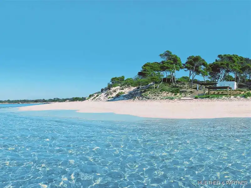 Exterior view of Flat for sale in Ses Salines  with Air Conditioner and Heating