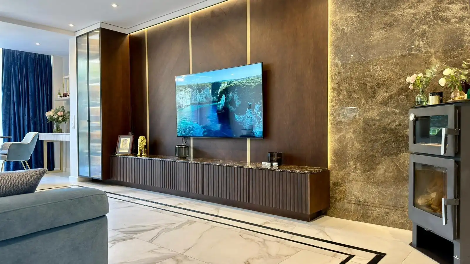 Sala de estar de Casa o chalet en venta en Alicante / Alacant con Aire acondicionado, Calefacción y Jardín privado