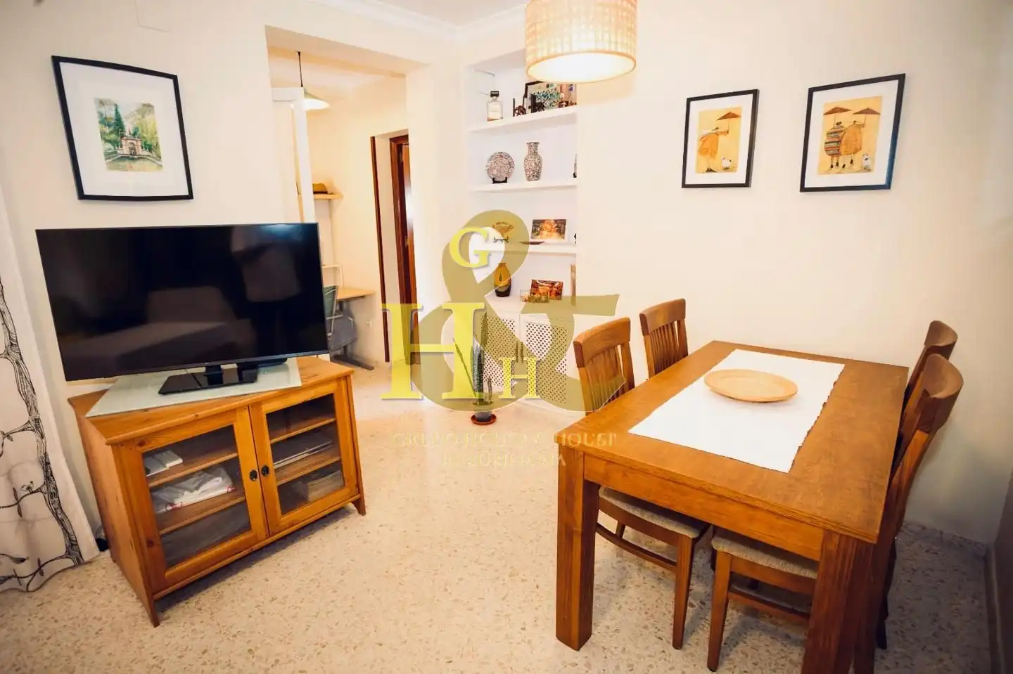 Sala de estar de Piso en venta en Sanlúcar de Barrameda con Aire acondicionado, Terraza y Trastero