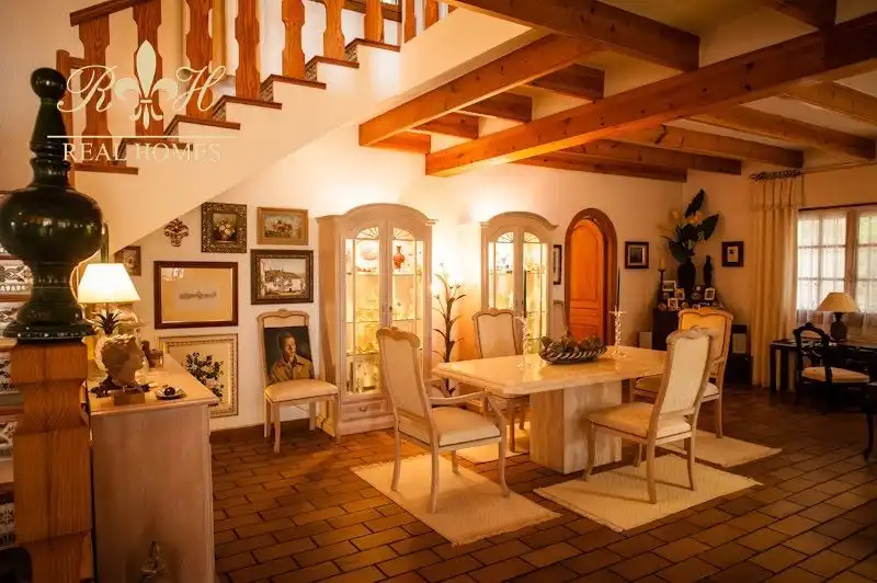 Dining room of Houses for sale in L'Alfàs del Pi  with Air Conditioner, Terrace and Swimming Pool