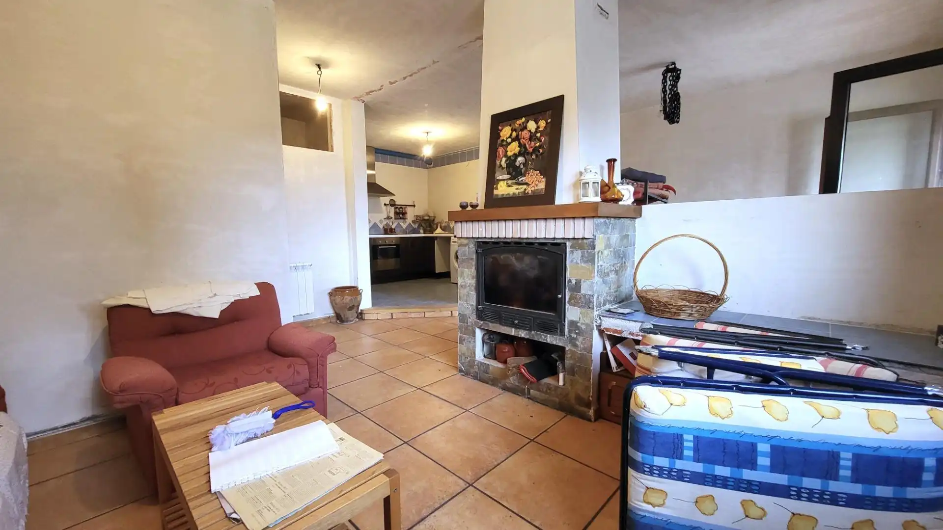 Sala d'estar de Casa o xalet en venda en Villanueva de Ávila amb Jardí privat, Terrassa i Traster