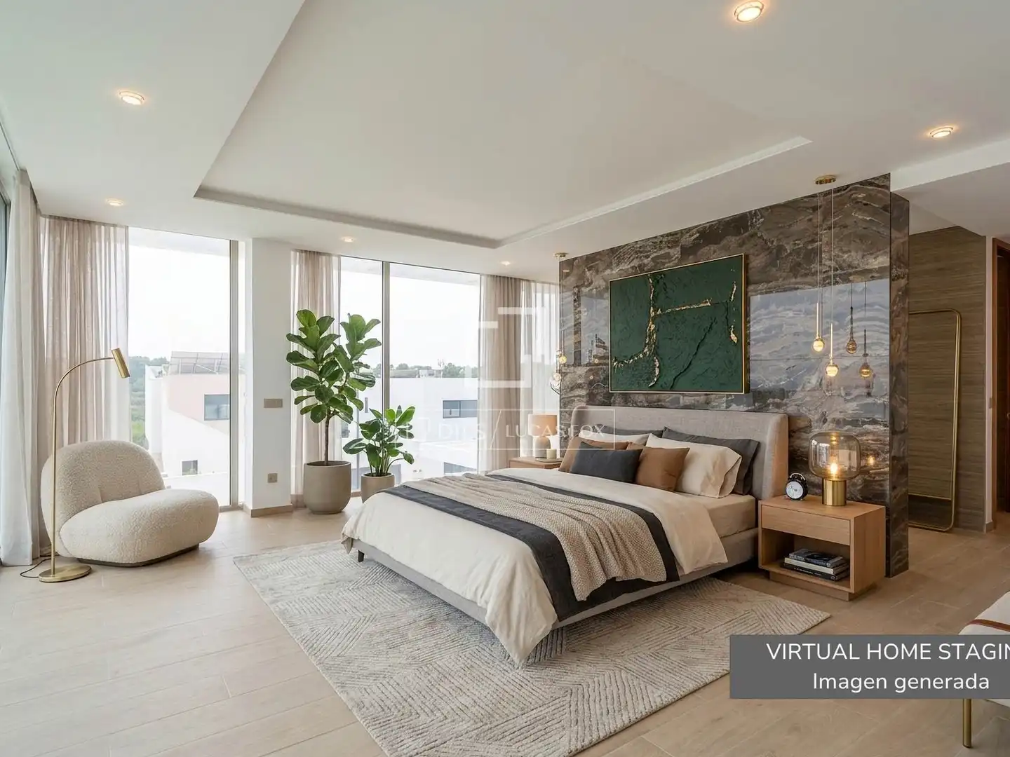 Bedroom of Houses for sale in Torrent  with Air Conditioner, Private garden and Terrace