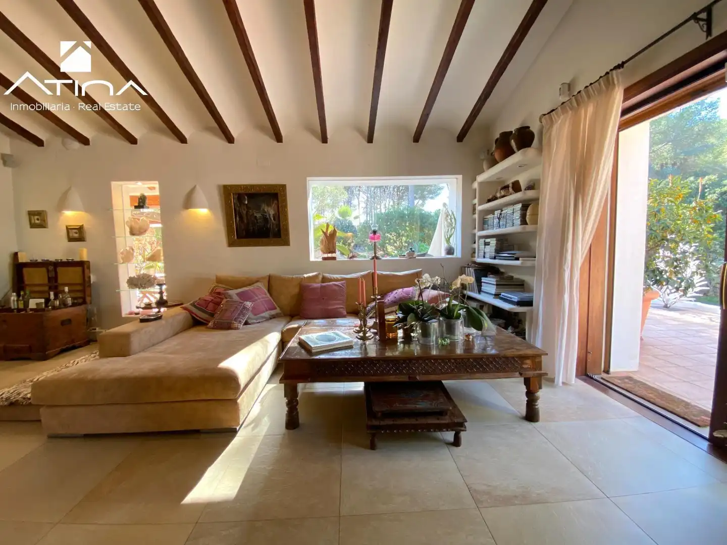 Living room of Houses for sale in Jávea / Xàbia  with Air Conditioner, Private garden and Terrace