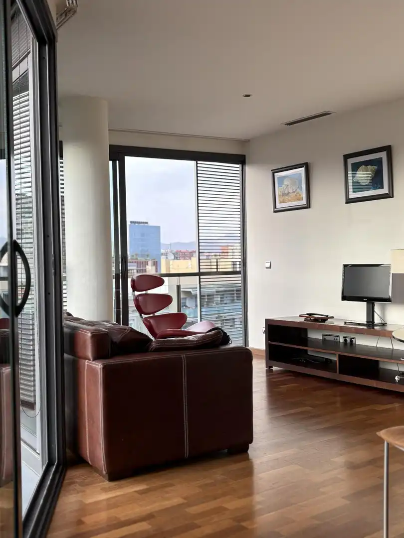 Wohnzimmer von Wohnung zum Verkauf in Barcelona mit Balkon