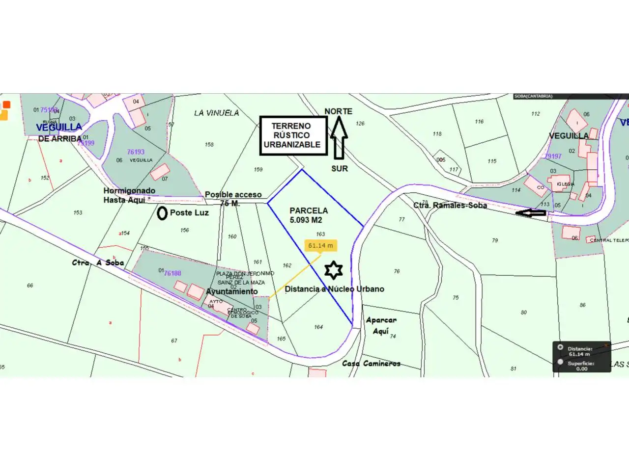 Land for sale in Barrio Veguilla, 2, Soba
