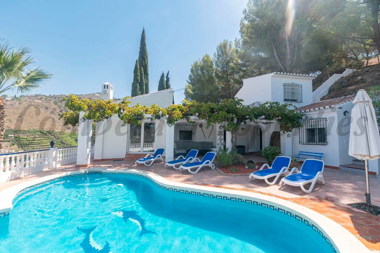 Vista exterior de Finca rústica en venda en Torrox amb Aire condicionat, Jardí privat i Terrassa