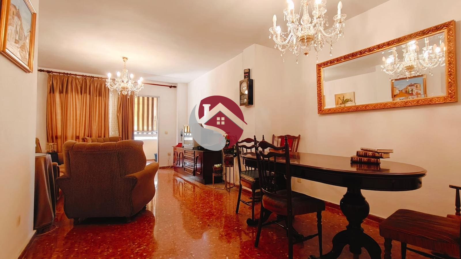 Living room of Flat for sale in Málaga Capital  with Terrace and Furnished