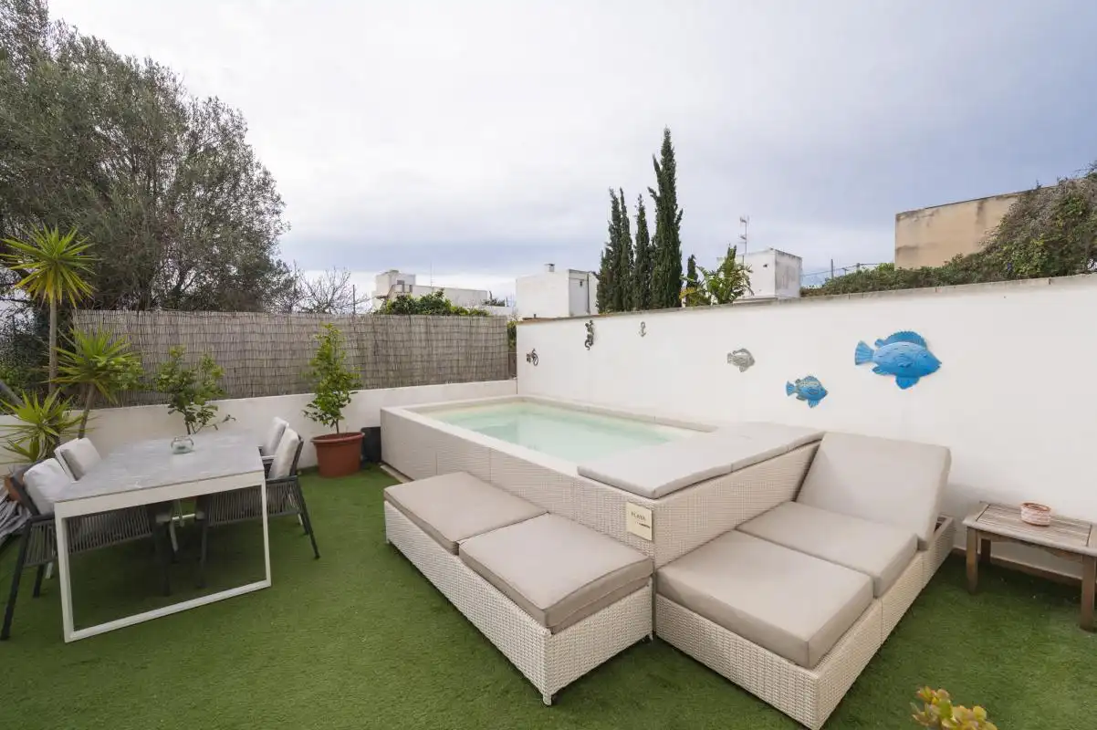 Terrassa de Casa adosada en venda en Sant Antoni de Portmany amb Aire condicionat, Calefacció i Jardí privat