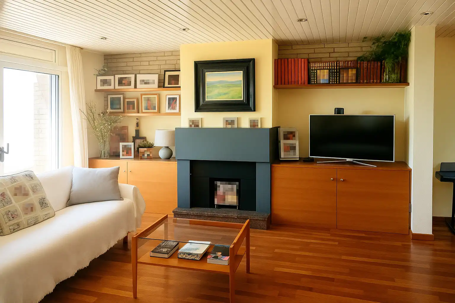 Sala de estar de Casa o chalet en venta en Banyoles con Aire acondicionado, Calefacción y Jardín privado
